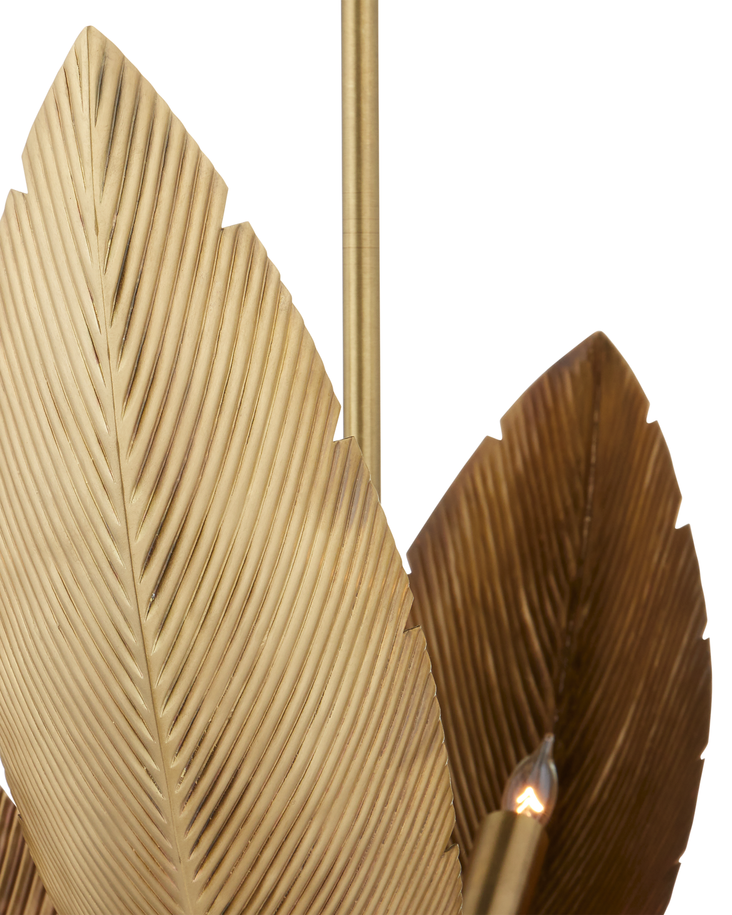 Bird of Paradise Brass Chandelier