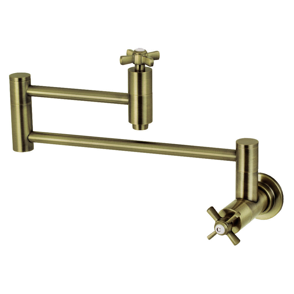 Millennium Pot Filler Faucet in Antique Brass