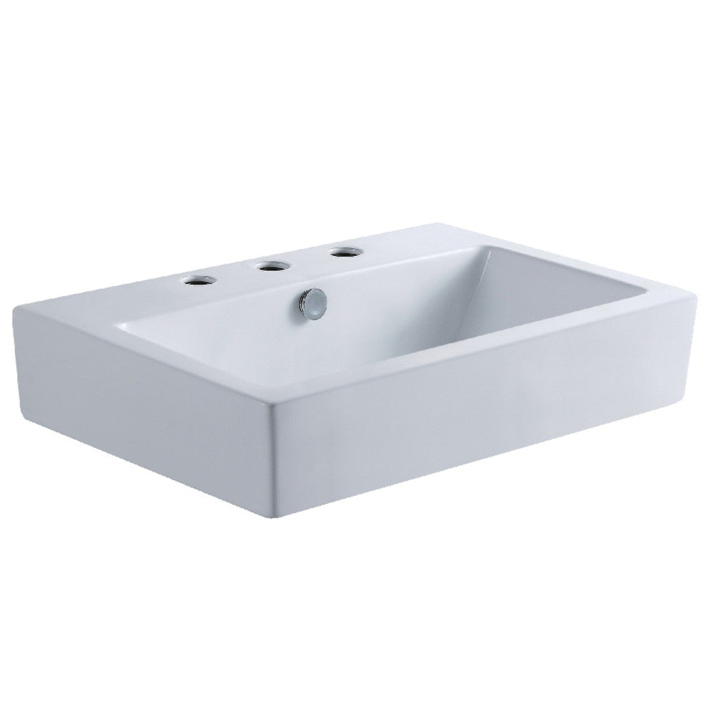 Century 23.63 Inch Vessel Sink in White