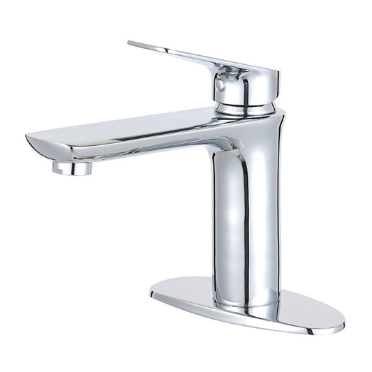Frankfurt Single-Hole Bathroom Faucet in Polished Chrome