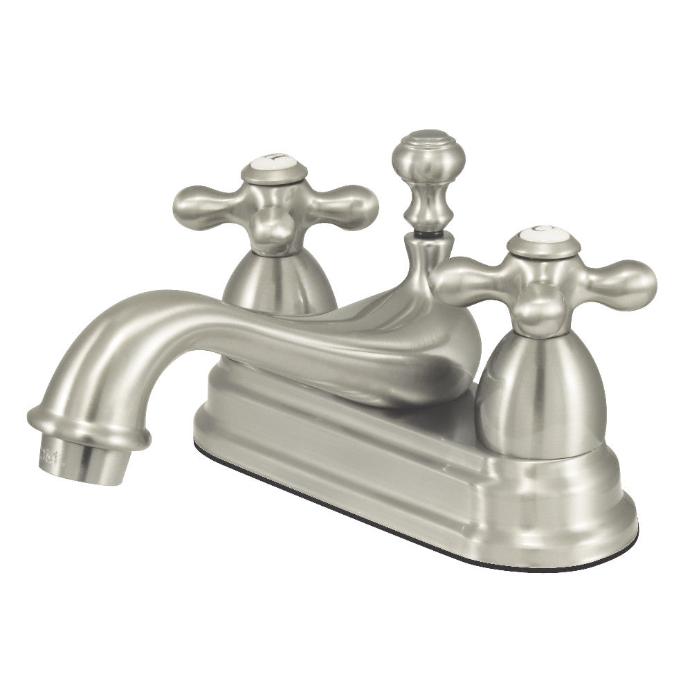 Restoration 4 Inch Centerset Bathroom Faucet in Brushed Nickel