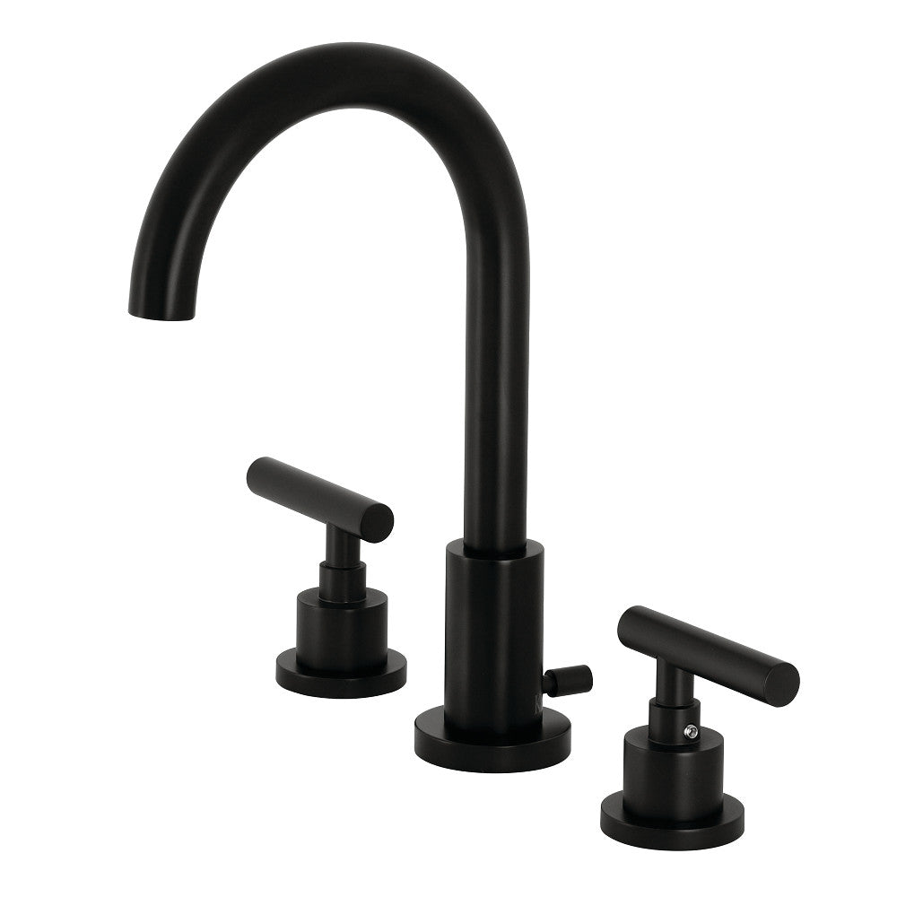 Manhattan Widespread Bathroom Faucet in Matte Black