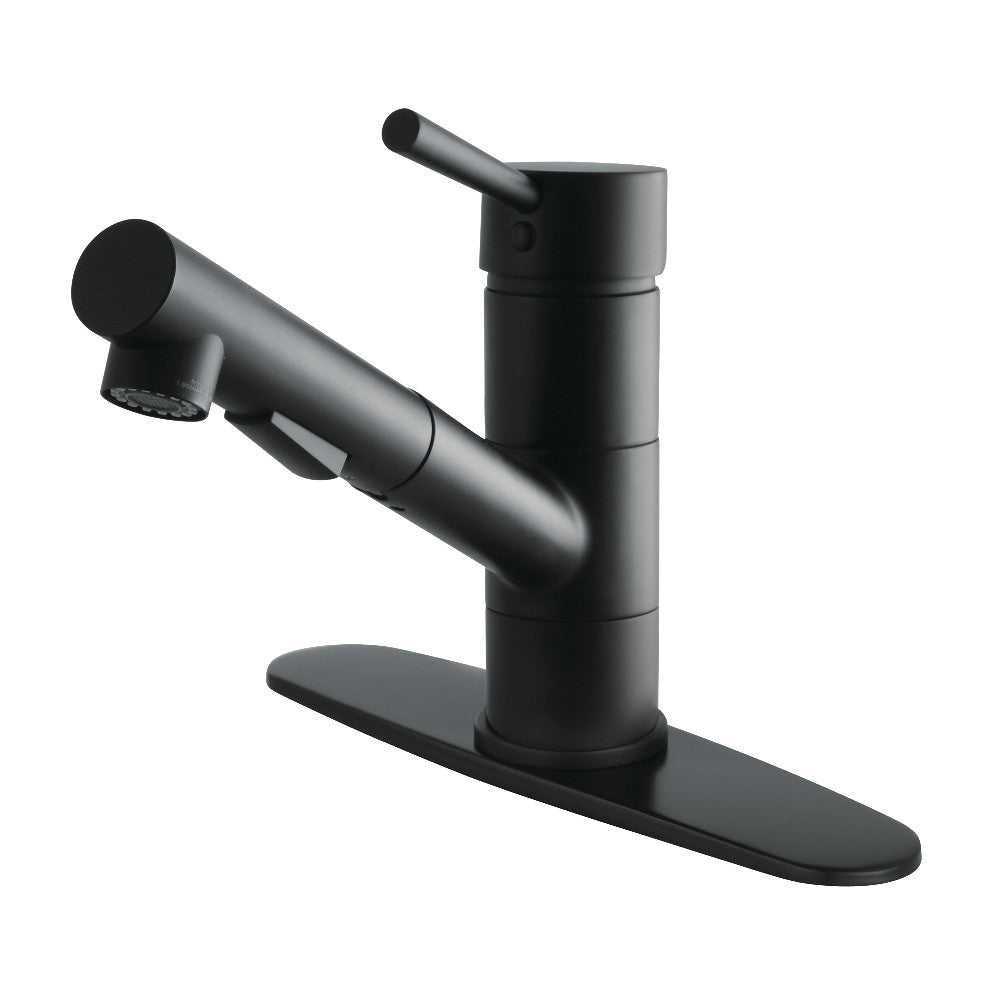 Concord Pull-Out Kitchen Faucet in Matte Black