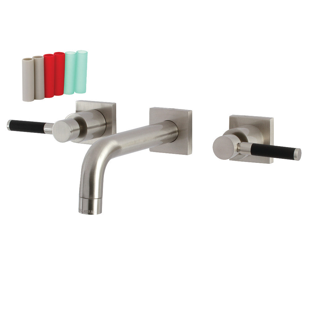 Kaiser Wall-Mount Bathroom Faucet in Brushed Nickel