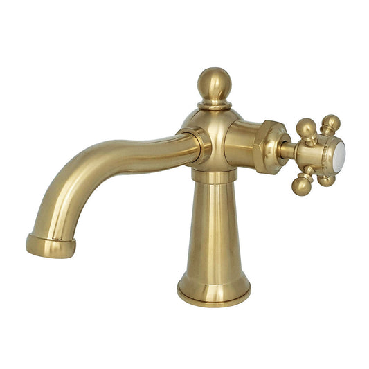 Nautical Single-Hole Bathroom Faucet in Brushed Brass