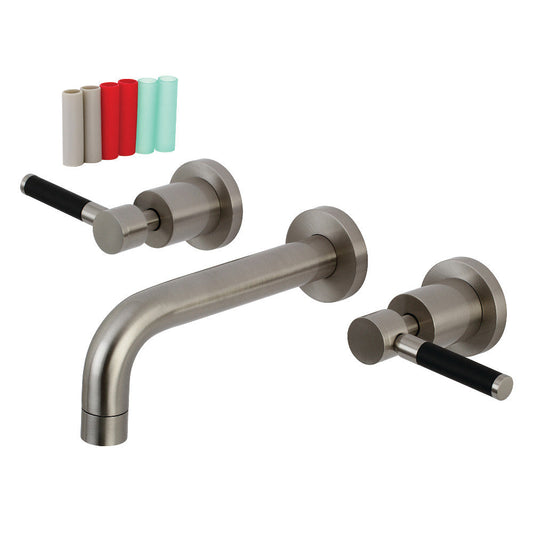 Kaiser Wall-Mount Bathroom Faucet in Brushed Nickel