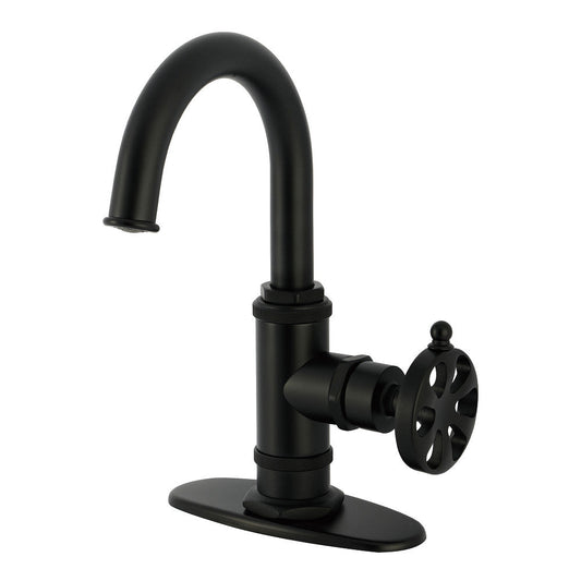 Belknap Single-Hole Bathroom Faucet in Matte Black