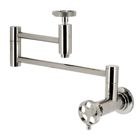 Webb Pot Filler Faucet in Polished Nickel