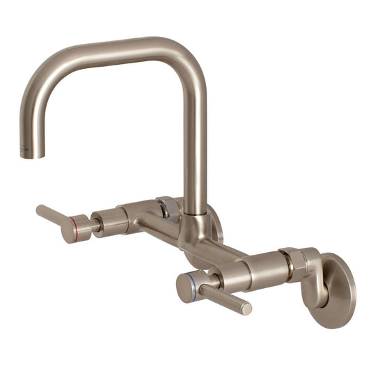 Concord Wall Mount Kitchen Faucet in Brushed Nickel