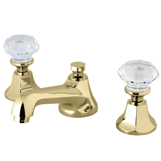 Celebrity Widespread Bathroom Faucet in Polished Brass