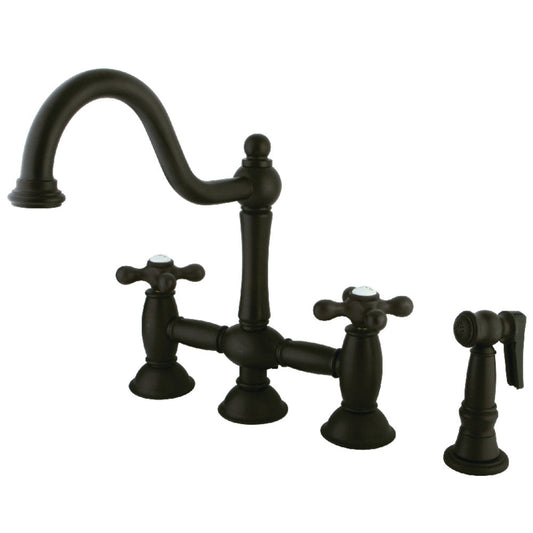 Restoration Bridge Kitchen Faucet in Oil Rubbed Bronze