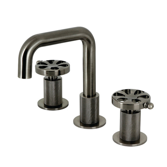 Belknap Widespread Bathroom Faucet in Black Stainless