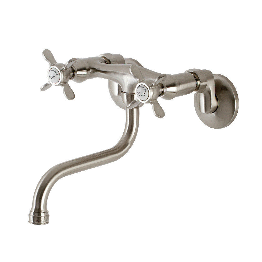 Essex Wall-Mount Bathroom Faucet in Brushed Nickel