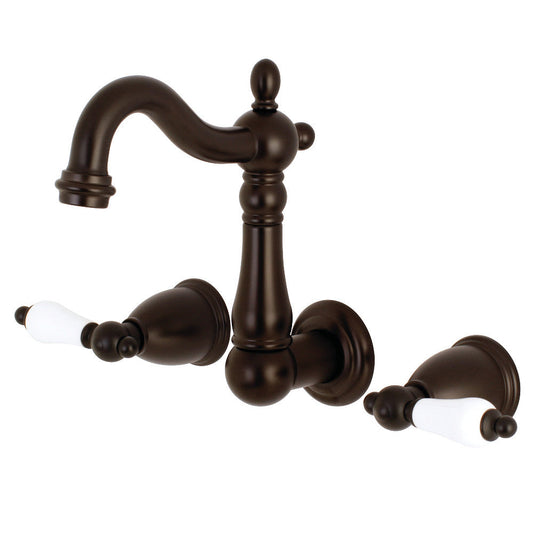 Heritage Wall-Mount Bathroom Faucet in Oil Rubbed Bronze