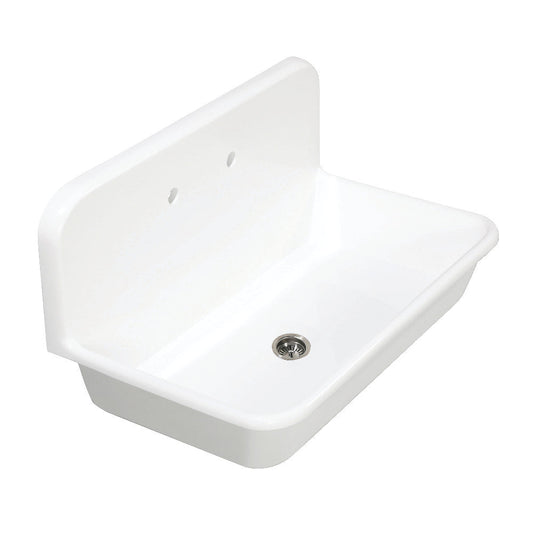 Arcticstone 36 Inch Drop-In Kitchen Sink in White