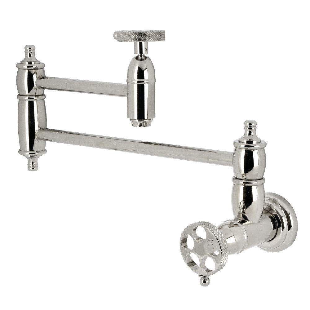 Webb Pot Filler Faucet in Polished Nickel