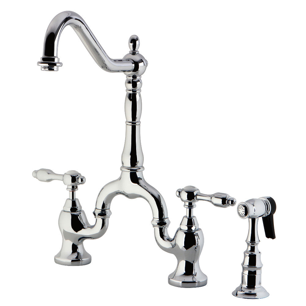 Tudor Bridge Kitchen Faucet in Polished Chrome