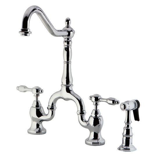 Tudor Bridge Kitchen Faucet in Polished Chrome