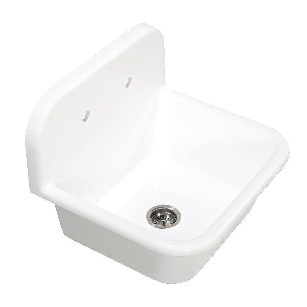 Arcticstone 24 Inch Drop-In Kitchen Sink in White