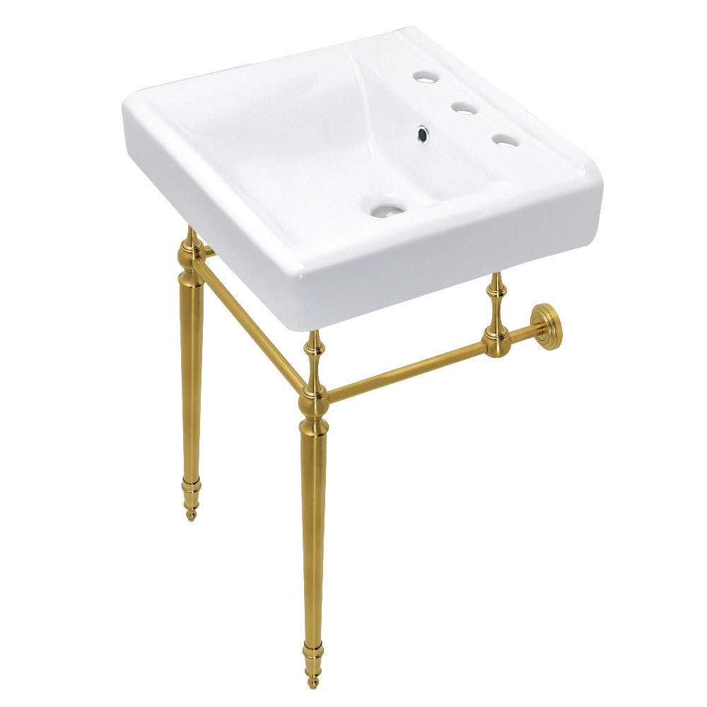 Edwardian 20 Inch Console Sink in White
