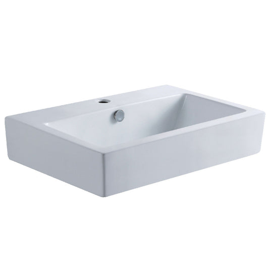 Century 23.63 Inch Vessel Sink in White