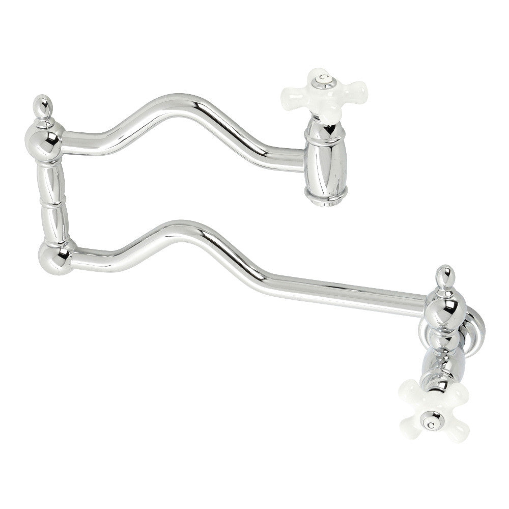 Heritage Pot Filler Faucet in Polished Chrome