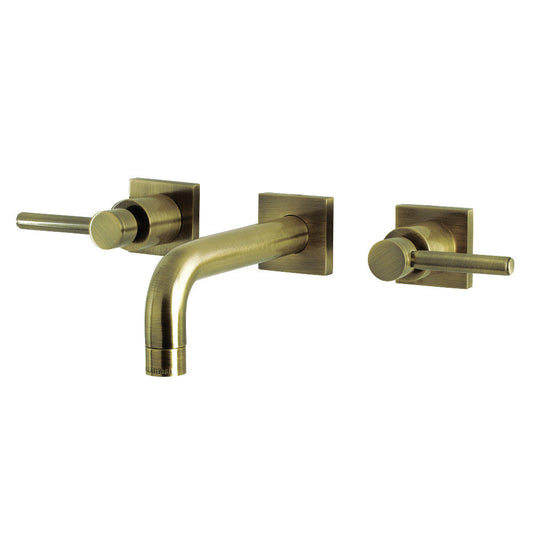 Concord Wall-Mount Bathroom Faucet in Antique Brass