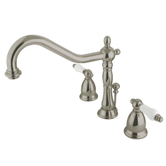 Heritage Widespread Bathroom Faucet in Brushed Nickel
