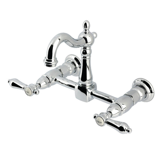 Heirloom Wall Mount Kitchen Faucet in Polished Chrome