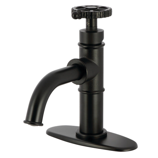 Fuller Single-Hole Bathroom Faucet in Matte Black