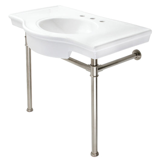Templeton 37.38 Inch Console Sink in White