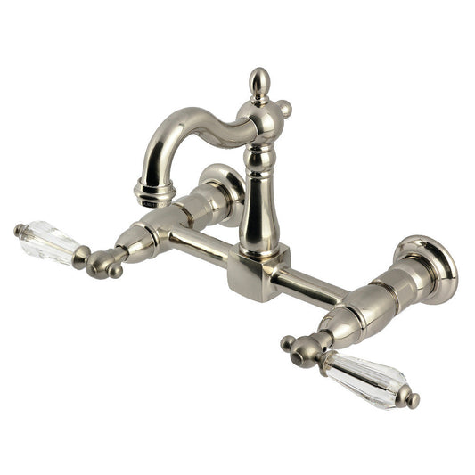 Willshire Wall Mount Kitchen Faucet in Brushed Nickel