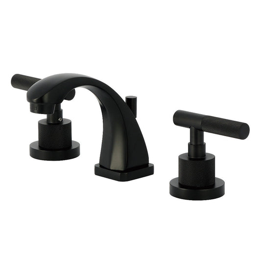 Convergent Widespread Bathroom Faucet in Matte Black