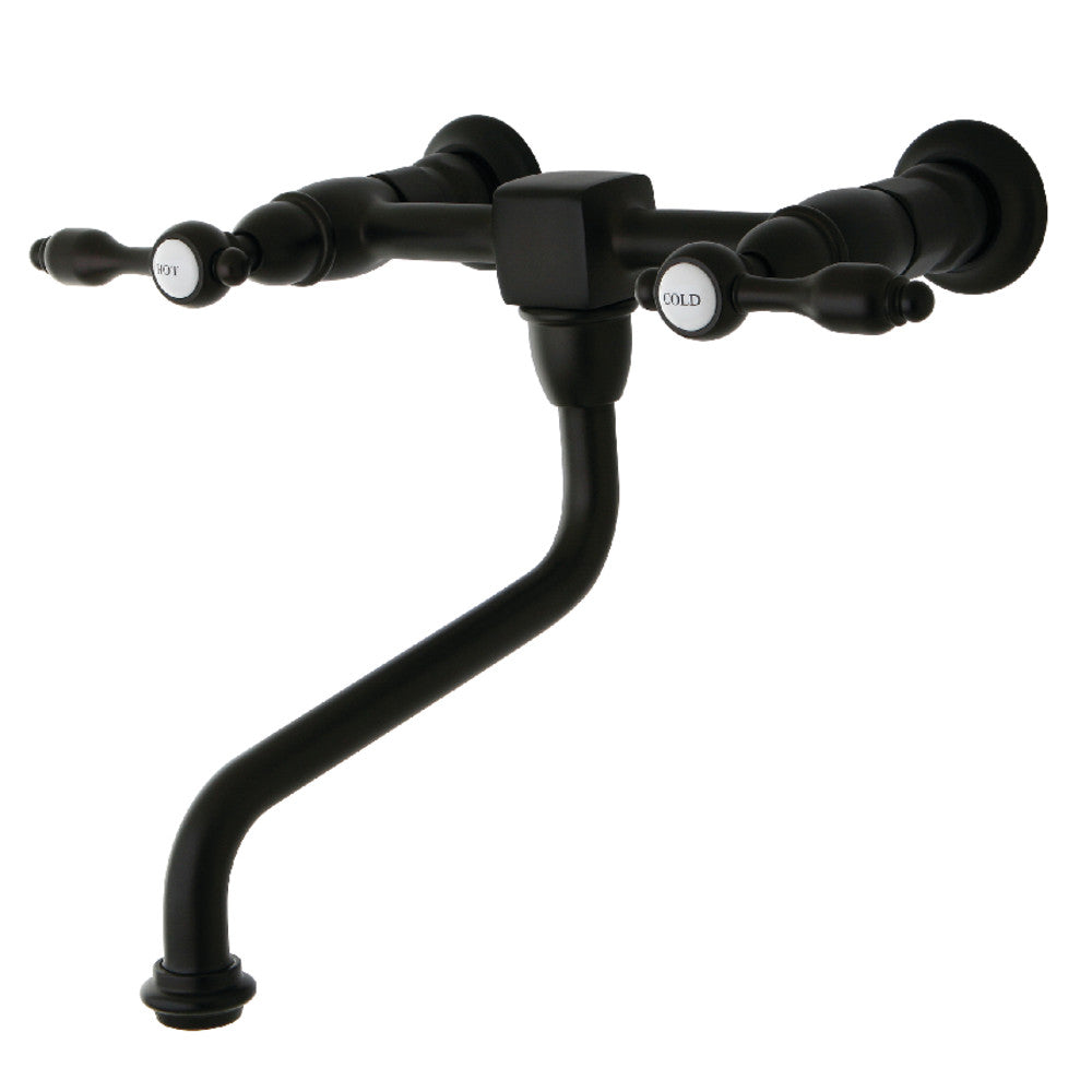 Tudor Wall-Mount Bathroom Faucet in Oil Rubbed Bronze