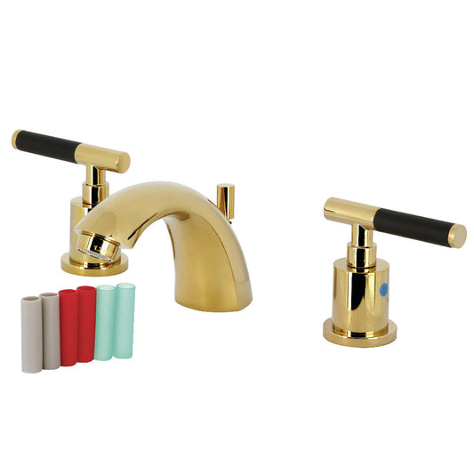 Kaiser Mini-Widespread Bathroom Faucet in Polished Brass