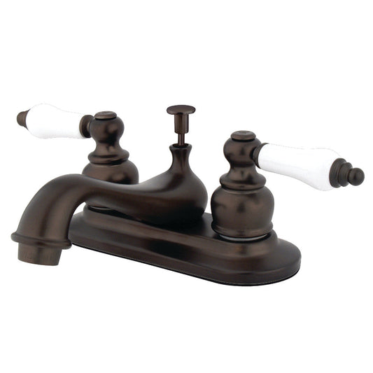 Restoration 4 Inch Centerset Bathroom Faucet in Oil Rubbed Bronze