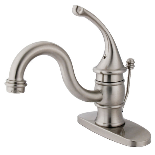 Georgian Single-Hole Bathroom Faucet in Brushed Nickel