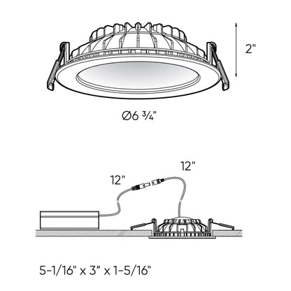 6 Inch Round Indirect LED Recessed Light