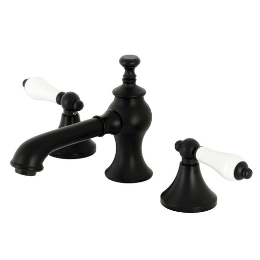 Vintage Widespread Bathroom Faucet in Matte Black