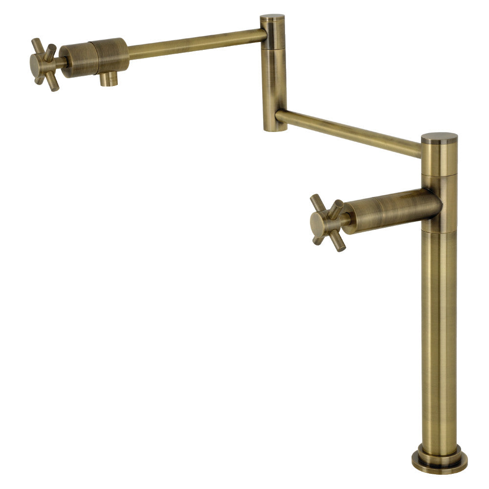 Concord Pot Filler Faucet in Antique Brass