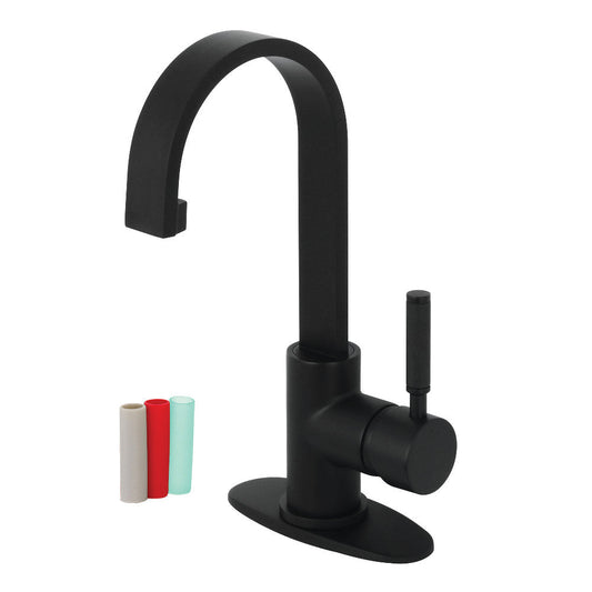 Kaiser Single-Hole Bathroom Faucet in Matte Black