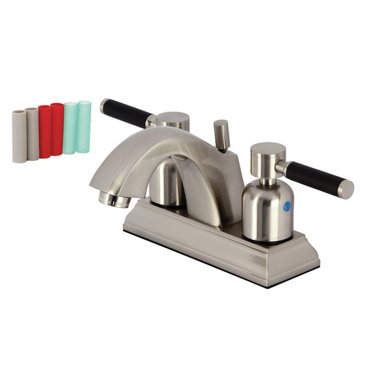 Kaiser 4 Inch Centerset Bathroom Faucet in Brushed Nickel