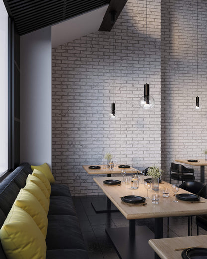 9in Blown glass pendant, zero gravity canopy