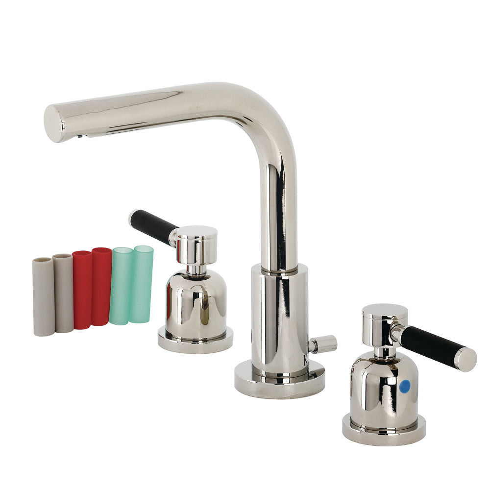 Kaiser Widespread Bathroom Faucet in Polished Nickel