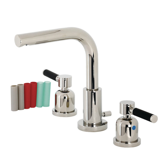 Kaiser Widespread Bathroom Faucet in Polished Nickel