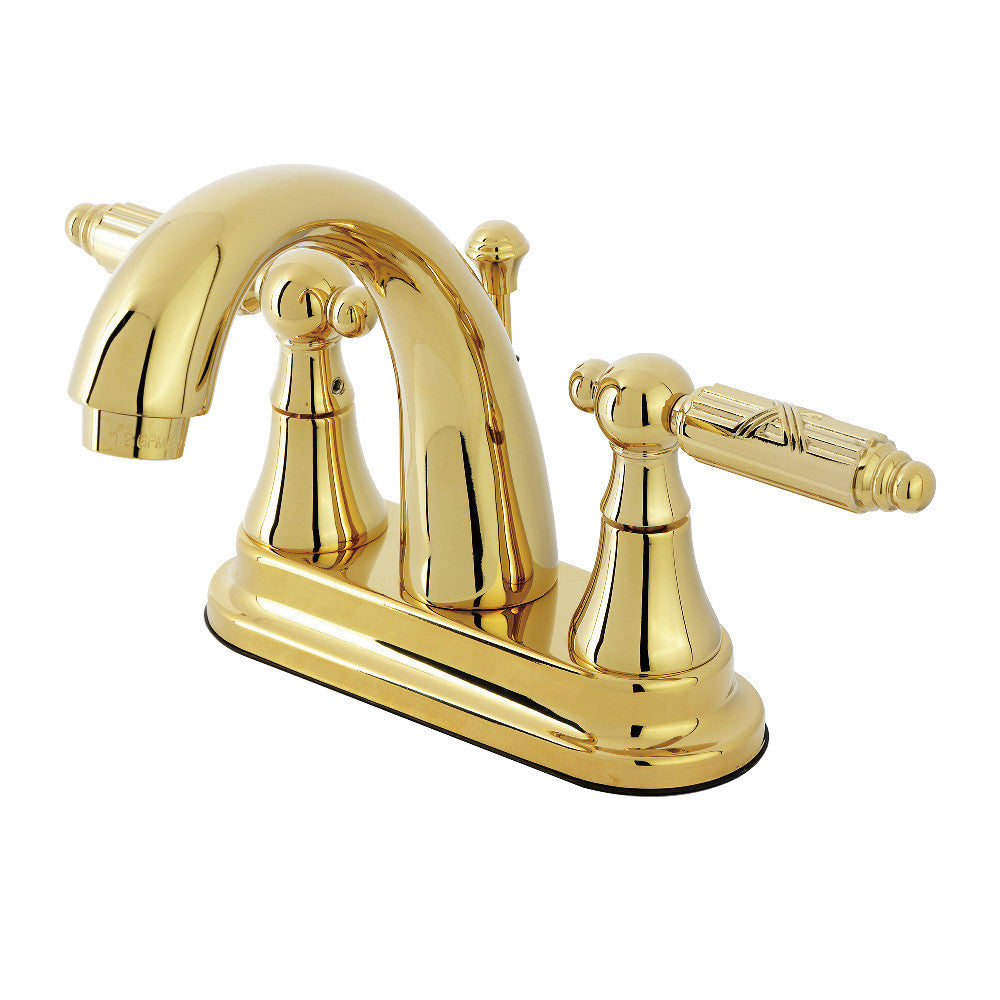 Georgian 4 Inch Centerset Bathroom Faucet in Polished Brass