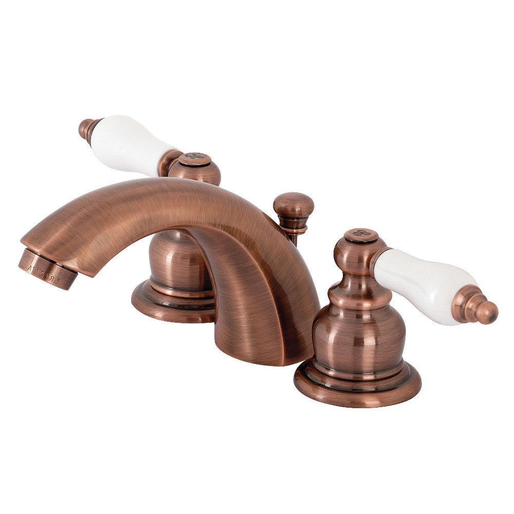 Victorian Mini-Widespread Bathroom Faucet in Antique Copper