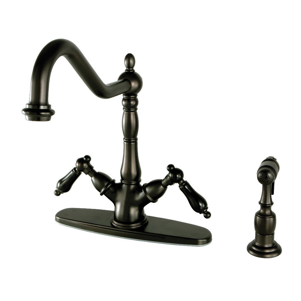 Duchess Two Handle Single-Hole Kitchen Faucet in Oil Rubbed Bronze