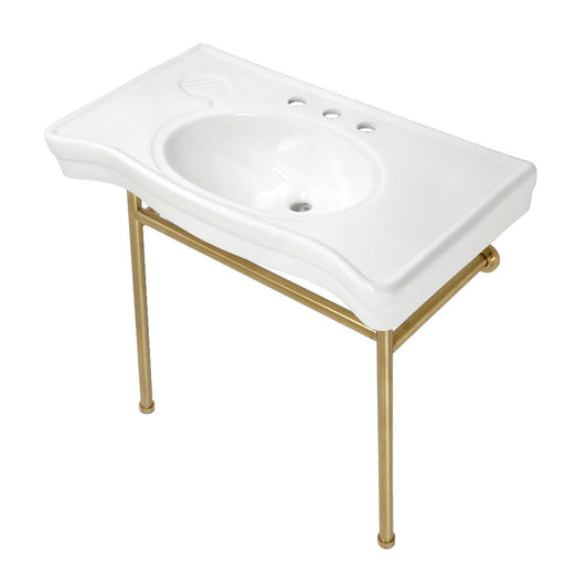 Bristol 35.81 Inch Console Sink in White