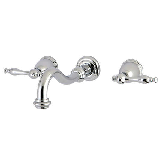 Vintage Wall-Mount Bathroom Faucet in Polished Chrome